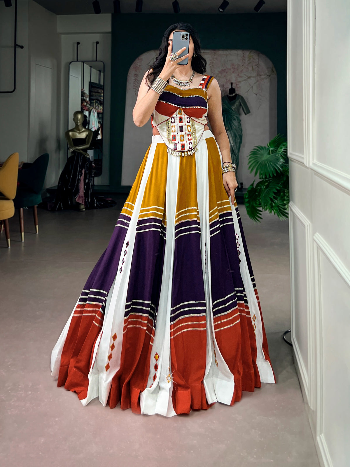 Multicolor Festive Lehenga Choli Set