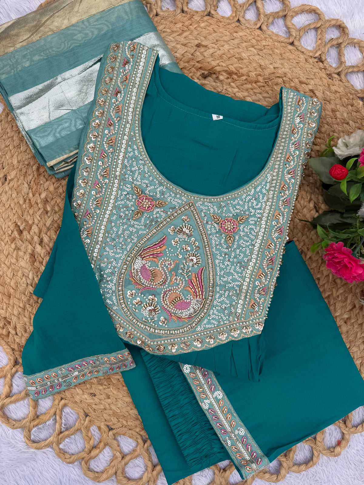 Premium Embroidered Anarkali Kurti Set