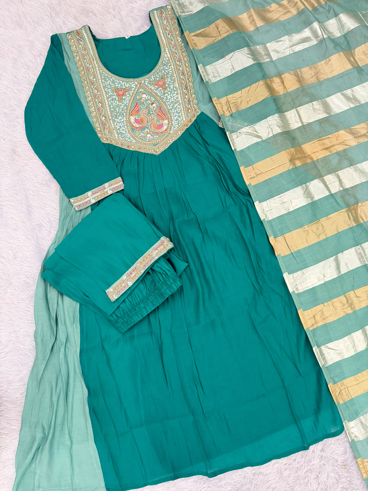 Premium Embroidered Anarkali Kurti Set