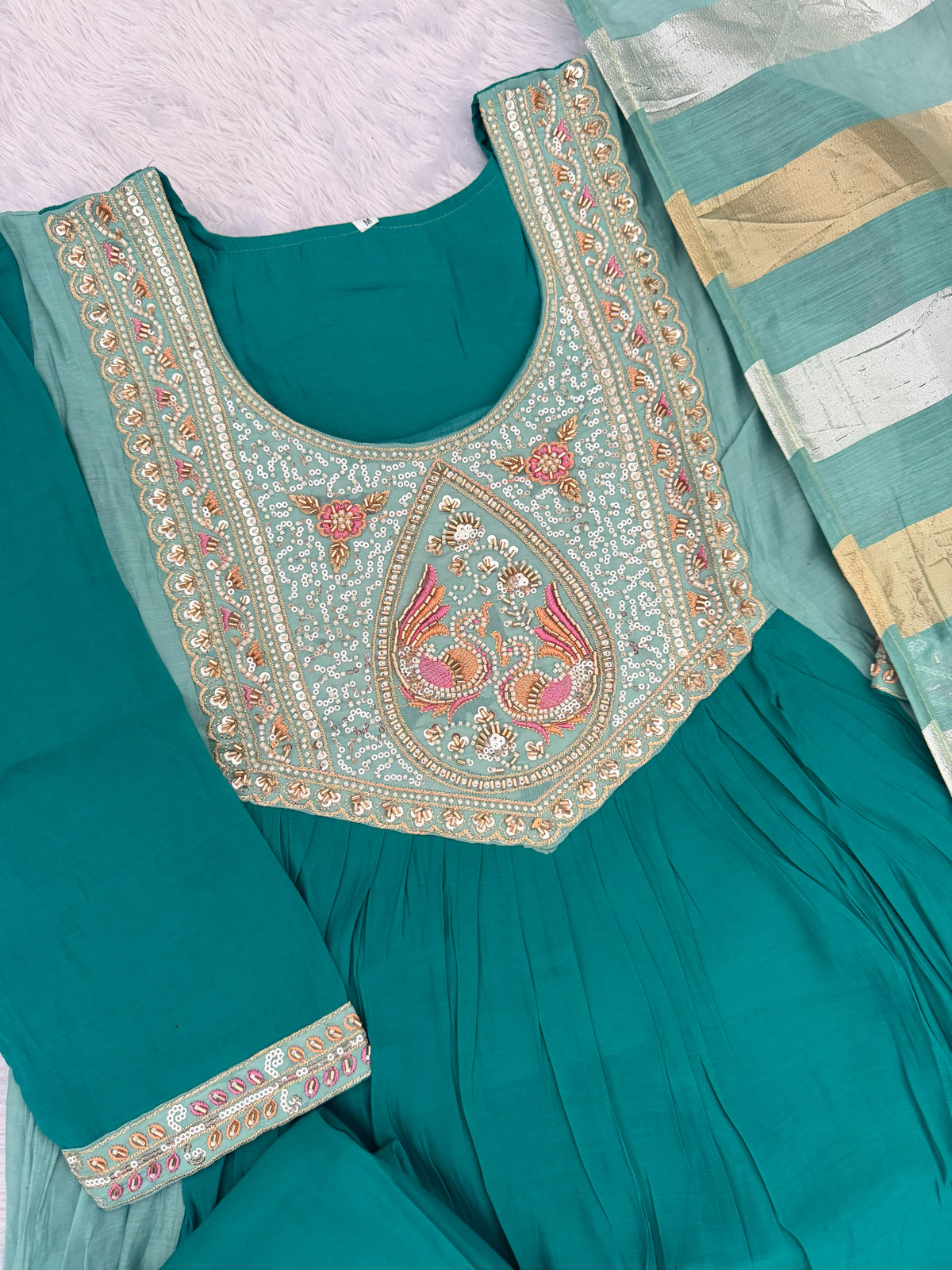 Premium Embroidered Anarkali Kurti Set