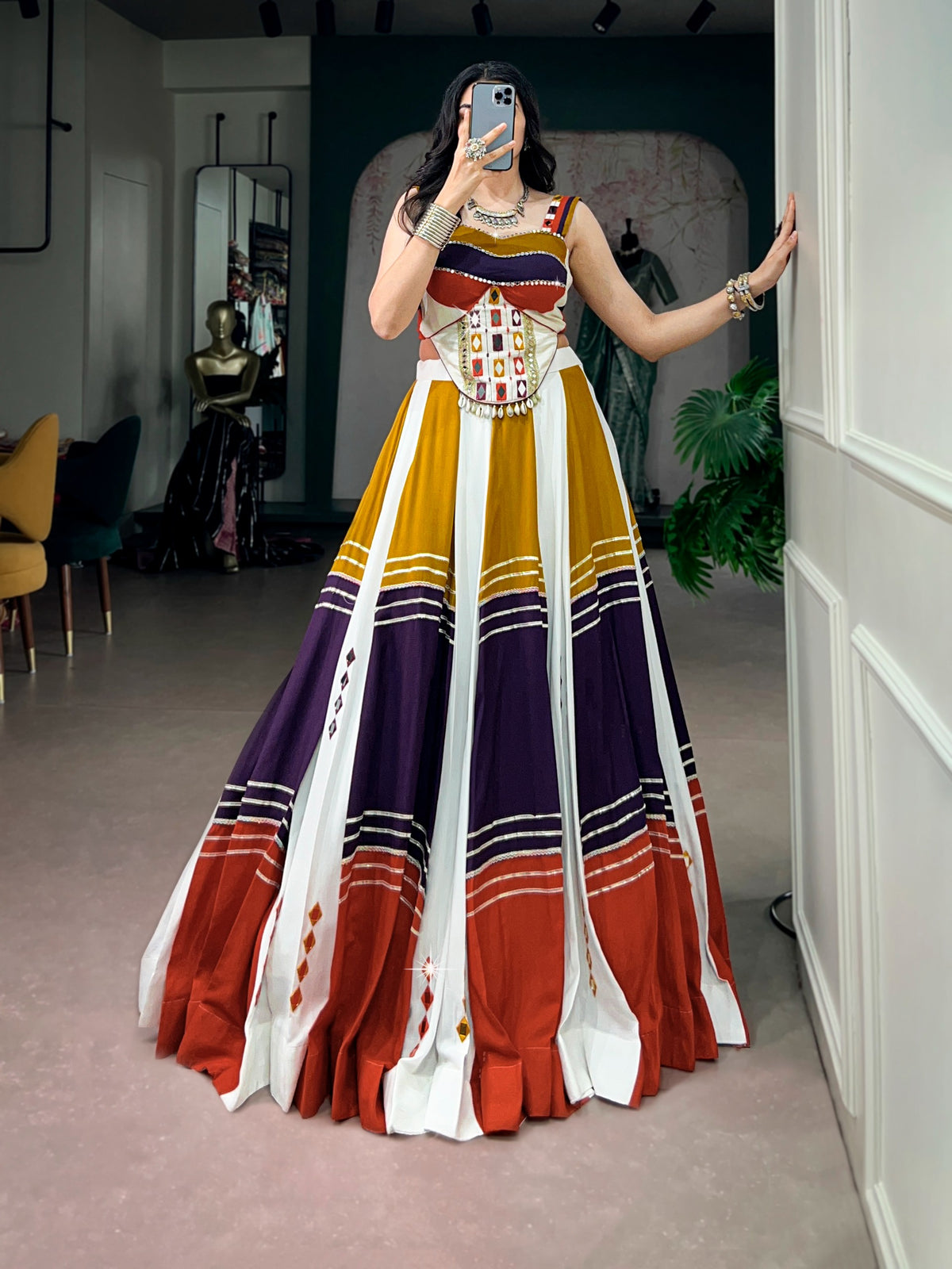 Multicolor Festive Lehenga Choli Set