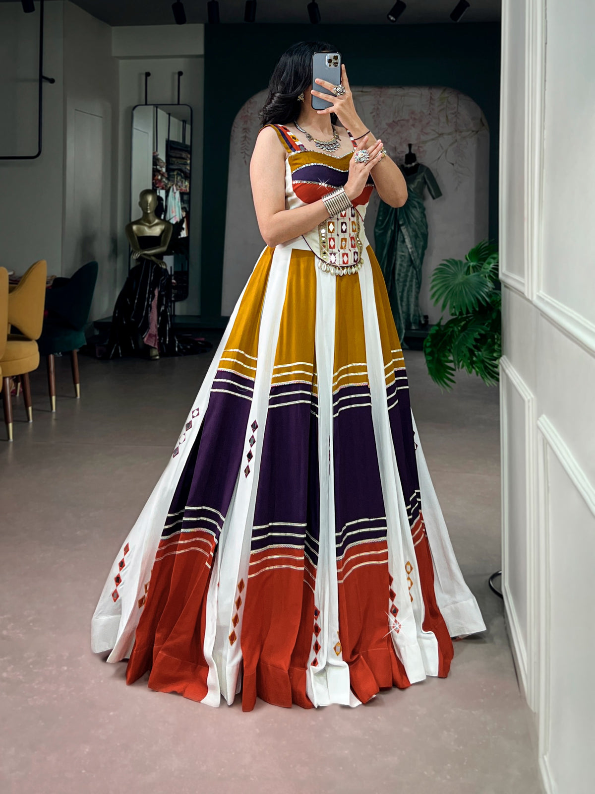 Multicolor Festive Lehenga Choli Set