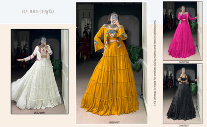 Gamthi Mirror Work Lehenga Set  Navratri Garba Wear