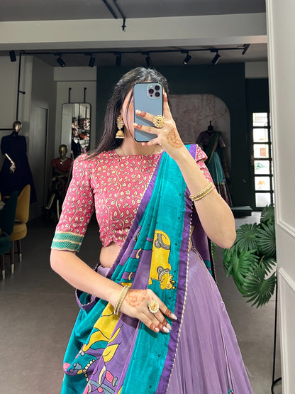 Tussar Silk glow Lehnga choli